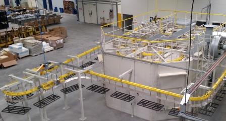 enameling plant for cooker components