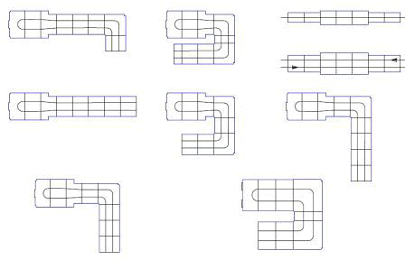 Various Ferro & Smit Sinus furnace shapes 